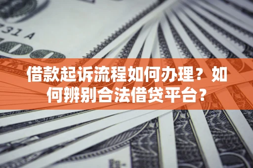 武汉借款起诉流程如何办理？如何辨别合法借贷平台？