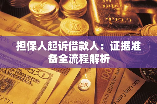武汉担保人起诉借款人：证据准备全流程解析