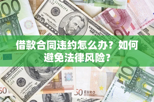武汉借款合同违约怎么办？如何避免法律风险？