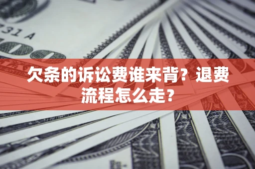 武汉欠条的诉讼费谁来背？退费流程怎么走？